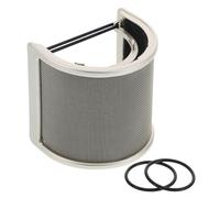 ERINGOGO Protector para Micrófono de Mano Forma Filtro Pop Metálico con Malla Resistente Pantalla Antiviento para Grabación Canto y Oratoria Protección contra Salpicaduras