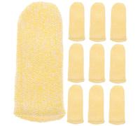 ERINGOGO Protectores De Dedos Anticortes Hppe Resistentes, Mangas Pulgar Transpirable, 10 Piezas Para Cocina, Tallado, Bricolaje y Jardinería
