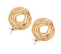 ERINGOGO Pulsera Control de Estrés de 108 Cuentas de Cuentas de Madera Natural para Oración Budista y Accesorio de Joyería Paquete de 2 Piezas para Hombres y Mujeres