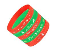 ERINGOGO Pulseras de Silicona Navideñas 5 Piezas Diseños Festivos Variados Pulsera Decorativa para Fiesta y Obsequio Infantil Accesorios Temáticos de Navidad para Ambiente Festivo