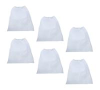 ERINGOGO Recolectoras de Polvo de Color Claro 6 Bolsas para Aspiradora de Uñas Diseño Elástico, Tela No Tejida Fáciles de Usar y Reemplazables para Salón de Manicura Profesional