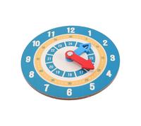 ERINGOGO Reloj Educativo de Madera para Modelo Didáctico de Enseñanza con Números y Función Matemática Seguro para Aprender la Hora y Operaciones Básicas Interactivo para Infantil
