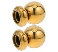 ERINGOGO Remates Elegantes Inoxidable en Acero Barandilla de Escalera Dorado, Bolas Decorativas de 32mm Fácil Instalación para Postes para Interiores
