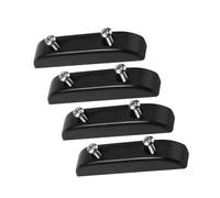 ERINGOGO Reposapulgar de Repuesto Eléctrico, Soporte de Pulgar con Tornillo de Montaje, Juego de 4 Piezas Negras, Accesorio Reutilizable para Instrumentos Musicales, Almohadilla