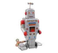 ERINGOGO Robot de hojalata mecánico: Figura danzante de Cuerda - Coleccionable Retro de Metal - Decoración de Estante para Recuerdos de Fiesta, Habitaciones Steampunk, cumpleaños temáticos,