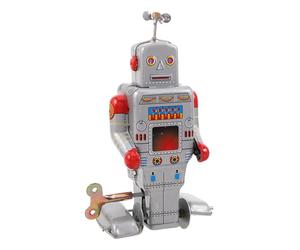 ERINGOGO Robot de hojalata mecánico: Figura danzante de Cuerda - Coleccionable Retro de Metal - Decoración de Estante para Recuerdos de Fiesta, Habitaciones Steampunk, cumpleaños temáticos,
