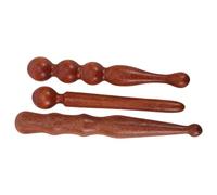 ERINGOGO Rodillos de Masaje Gua Sha de Madera de Sándalo 3 Piezas para Alivio de Tensión Masaje Profundo y Reafirmación Piel Herramienta Portátil para Terapia Muscular y Contorno