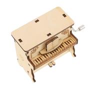ERINGOGO Rompecabezas De Piano 3D y Caja Musical De Juguete para Niños, Tamaño Estándar, Madera Pulida Segura, Educativo y Creativo, Adecuado para Desarrollo Intelectual y Entretenimiento, 1 Set