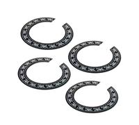 ERINGOGO Rosetas Decorativas Para Guitarra Acústica y Clásica, Calcomanía Para Orificio De Sonido De 94 Mm, Pack De 4 Unidades, Diseño Resistente y Fácil De Aplicar Para Personalización Musical