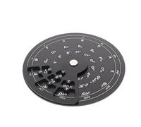 ERINGOGO Rueda de Acorde para Guitarra Portátil de Aleación de Aluminio, Círculo de Quintas Marcas Numéricas y Letras Claras, Herramienta de Teoría Musical para Principiantes y Composición