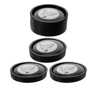 ERINGOGO Silenciadores para Platillos de Batería 4 Piezas (1 Grande, 1 Mediano, 2 Pequeños) de Alta Resistencia para Control de Sustain en Práctica, Conciertos y Estudio