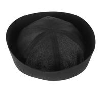 ERINGOGO Sombrero de Capitán para Disfraz de Marinero Negro, Accesorio Ajustable para Fiestas y Actuaciones en Escenario, Adecuado para Cosplay y Navegación, Unisex para Adultos