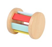 ERINGOGO Sonajero de Madera Rodillo para Ñiño Pequeño, Juguete Sensorial Montessori, Coloridos para Desarrollo Motriz y Coordinación Mano-ojo en Primeros Meses