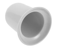 ERINGOGO Soporte de Cerámica Blanca para Cepillo de Baño Vaso Compacto y Funcional para Limpieza de Inodoro Organizador de Baño Que Ahorra Espacio Accesorio Resistente y Fácil de