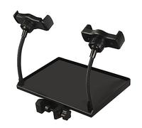 ERINGOGO Soporte De Micrófono Con Bandeja Para Tarjeta De Sonido y Soporte De Teléfono Estante Multifuncional Para Accesorios De Música Para Escenarios y Estudios