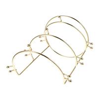 ERINGOGO Soporte para Diademas de de Tres Niveles Exhibidor Metálico Dorado para Accesorios de Cabello Organizador Compacto para Uso Doméstico y Tienda