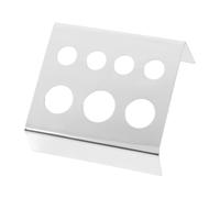 ERINGOGO Soporte para Vasos de Pigmento Acero Inoxidable 7 Rejillas Tamaño para Artistas de Tatuaje y Accesorios de Belleza Uso Profesional Plateado