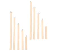 ERINGOGO Soportes de Madera para Pájaros Tornillos 10 Piezas 2 de 10 15 20 25 y 30 CM Perchas Portátiles para Jaulas Palos Masticables para Loros y Periquitos Accesorios para