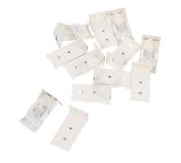 ERINGOGO Soportes de Riel de Cortina de Hierro 12 Piezas, Soporte Lateral Fijación, Montaje en Techo, Compatible Rieles Ajustables, Accesorios para Cortinas de Ventana y Ducha