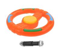 ERINGOGO Steering Wheel Toy For Portable Plastic Car Simulation Controller Easy Install Safe Non-Toxic Material Vibrant Cartoon Design For Playground and Outdoor Play
