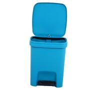 ERINGOGO Step Trash Can With Foot Pedal And Cover Small Plastic Garbage Bin In Lake For Kitchen Bedroom Office Odor Isolating Wastebasket Easy To Clean And Stylish