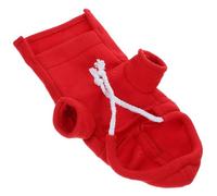 ERINGOGO Sudadera Roja de Forro Polar para Hámster y Mascotas Pequeñas, Transpirable y Protectora, Adecuado para Actividades al Aire Libre y Fiestas Festivas