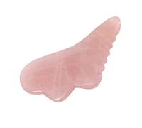 ERINGOGO Tabla De Raspado De Jade Rosa Natural Tamaño Mediano Herramienta De Masaje Facial y Corporal Para Cuidado Piel Uso Terapéutico Gua Sha