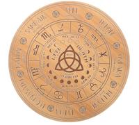 ERINGOGO Tablero de Adivinación de Madera de Tilo Grande Color Natural Accesorio para Péndulo y Meditación Wicca Herramienta de Adivinación y Decoración para Altar