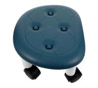 ERINGOGO Taburete Ruedas Pequeño para Pedicura y Cambio De Zapatos Reposapiés De Oficina