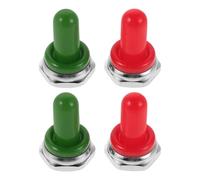 ERINGOGO Tapa Protectora para Perillas de Potenciómetro de 12 Mm para Guitarra, 4 Piezas (2 Rojas 2 Verdes), Cubierta Antipolvo para Interruptor de Palanca, Accesorio Color Aleatorio