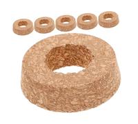 ERINGOGO Tapas de Corcho para Macetas Hidropónicas 6,5 Cm Perforadas de Corcho Natural, Accesorios para Terrarios y Jarrones de Vidrio Transparentes, Ideales para Decoración y Cultivo