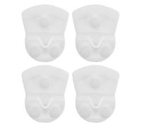 ERINGOGO Tapones de Silicona Blancos para Ventilación de Loncheras 4 Piezas Reutilizables para Orificios de 5-6 MM Sellado Hermético y Antidesbordamiento Accesorios para Recipientes de