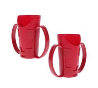 ERINGOGO Taza de Plástico para Pacientes Postrados Asa Doble, 2 Piezas para Entrenamiento de Disfagia y Nutrición Nasal en Adultos Mayores