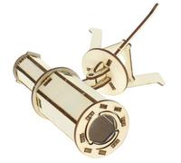 ERINGOGO Telescopio de Juguete DIY de Madera para Niños, 2 Juegos Funciones Creativas Que Mejoran la Habilidad Manual, Adecuado para Aprendizaje y Experimentos Científicos