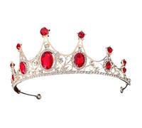 ERINGOGO Tiara Nupcial Vintage Forma de para Boda y Fiesta Adorno Cabello de Dama de Honor Tocado Decorativo Color Gemas de Imitación