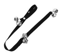 ERINGOGO Timbre de Puerta para Perro de Nylon Negro, Adiestramiento Canino | Comunicación Efectiva, Instalación Sencilla, Uso Versátil, Ayuda a Prevenir Pérdidas, para Salida al Exterior