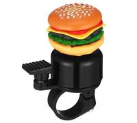 ERINGOGO Timbre para Bicicleta Forma de Hamburguesa Campana de Metal Resistente para Manillar Accesorio para Ciclismo de Carretera y Montaña Timbre para Bicicleta Infantil y Adulto Uso