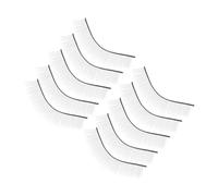 ERINGOGO Tiras de Pestañas para Extensiones 5 Pares Tamaño Estándar para Práctica Principiantes Entrenamiento en Salón Pestañas Postizas Naturales Fibra Química