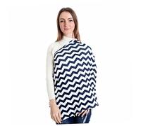 ERINGOGO Toalla De Lactancia Multi-funcional Patrón De Olas Cubierta De Seguridad Para Asiento De Coche y Protección Viento Chal Duradero Para Mujeres