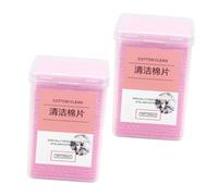 ERINGOGO Toallitas Limpiadoras y Fáciles de Transportar para Pegamento de Pestañas de Telas No Tejidas 400 Piezas Color Rosa Amigables Piel para Salón de Belleza