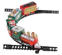 ERINGOGO Tren Eléctrico De Navidad para Juguete De Tren Simulado Vías y Luces Decoración Festiva Hogar Diseño Adorable para Mesas y Estantes