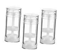 ERINGOGO Tubos Vacíos De Bálsamo Labial 3 Piezas 30 g Transparente Portátiles Para Desodorante Crema Solar y Maquillaje Uso Viaje Almacenamiento Práctico