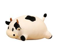 ERINGOGO Vaca de Peluche Decorativa 35 CM Cojín Suave para Juguete Infantil Portátil de Animal de Dibujos Animados Peluche Cómodo para Dormir y Decoración del Hogar