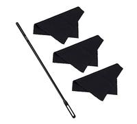 ERINGOGO Varilla y Paño De Limpieza Para Flauta Travesera Kit Compacto De Cuidado Para Instrumentos De Viento Varilla Delgada y Paños Portátiles Para Mantenimiento Eficaz