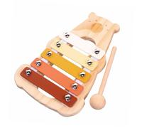 ERINGOGO Xilófono de Madera con Diseño de Oso para Instrumento de Percusión Montessori Portátil para Desarrollo Rítmico y Coordinación Bebés y Educación Temprana