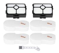 Erinice Filtro de repuesto para aspiradora Shark HZ3002 Stratos ultraligero con cable, 2 filtros HEPA y 4 filtros de espuma y fieltro y 1 cepillo de limpieza, en comparación con la pieza # XFFKHZ3000