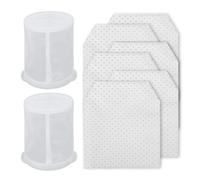 Erinice Filtros de repuesto para Makita T-03193 Filtro de aspiradora de tela LC01 y BCL180 XLC02 18V compacto de iones de litio inalámbrico, 6 bolsas de filtro de tela, 2 filtros premotor, paquete de