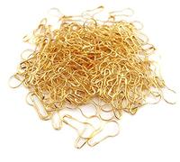 erioctry 1000 pines de seguridad de calabaza de metal pequeños pines de alambre para manualidades, accesorios para el hogar (dorados), 0.8 pulgadas