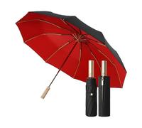 erised's bifrost Golf Paraguas Grande Plegable para Viajes Empresariales,Asa de Oro de Lujo, Apertura/Cierre Automático,Lluvia/Sol,UPF50+,Manga con Cremallera,10 Varillas, Hombres/Mujeres,Coche