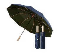 erised's bifrost Golf Paraguas Grande Plegable para Viajes Empresariales,Asa de Oro de Lujo, Apertura/Cierre Automático,Lluvia/Sol,UPF50+,Manga con Cremallera,10 Varillas, Hombres/Mujeres,Coche